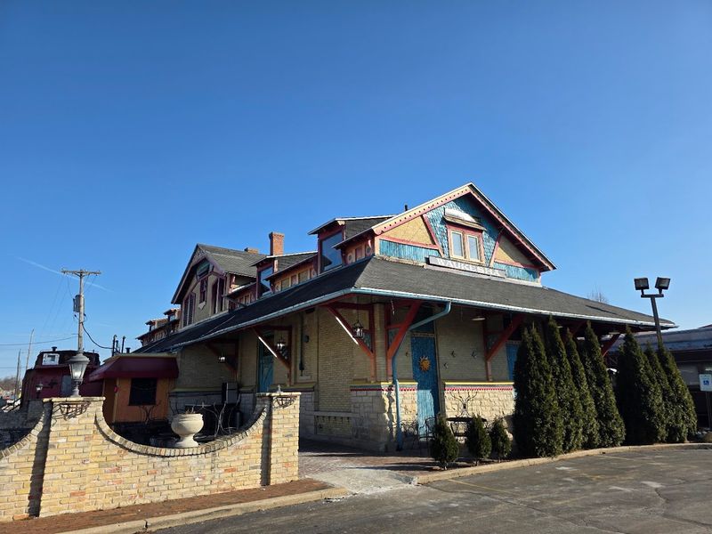 The Restaurant Sits Inside An 1881 Train Depot