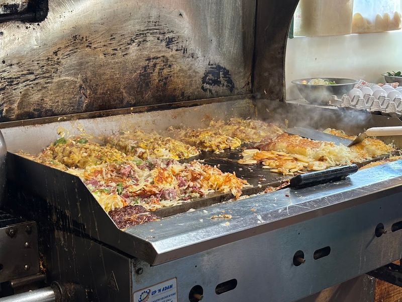 The Busy Griddle Is The First Thing You Notice