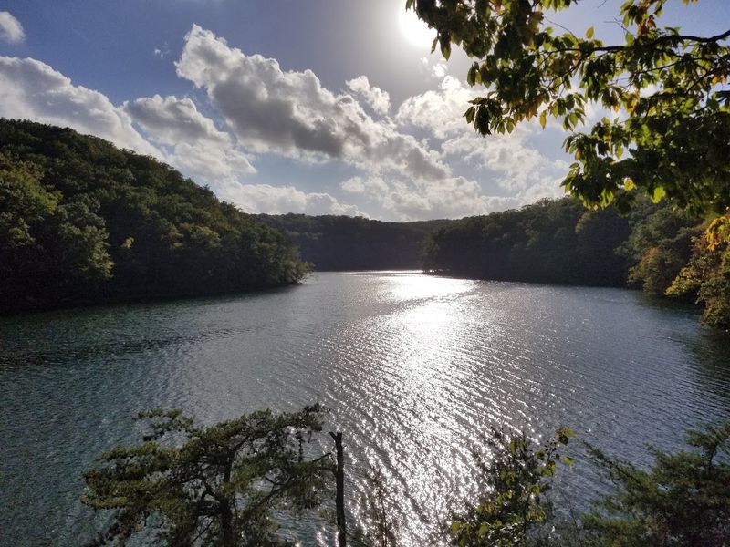 Reservoir Views Appear Between Twists In The Trees