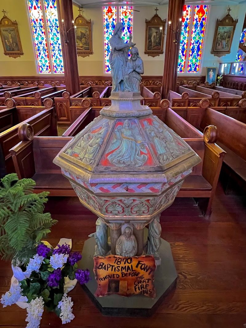 A Baptismal Font Survived The Devastating 1875 Fire