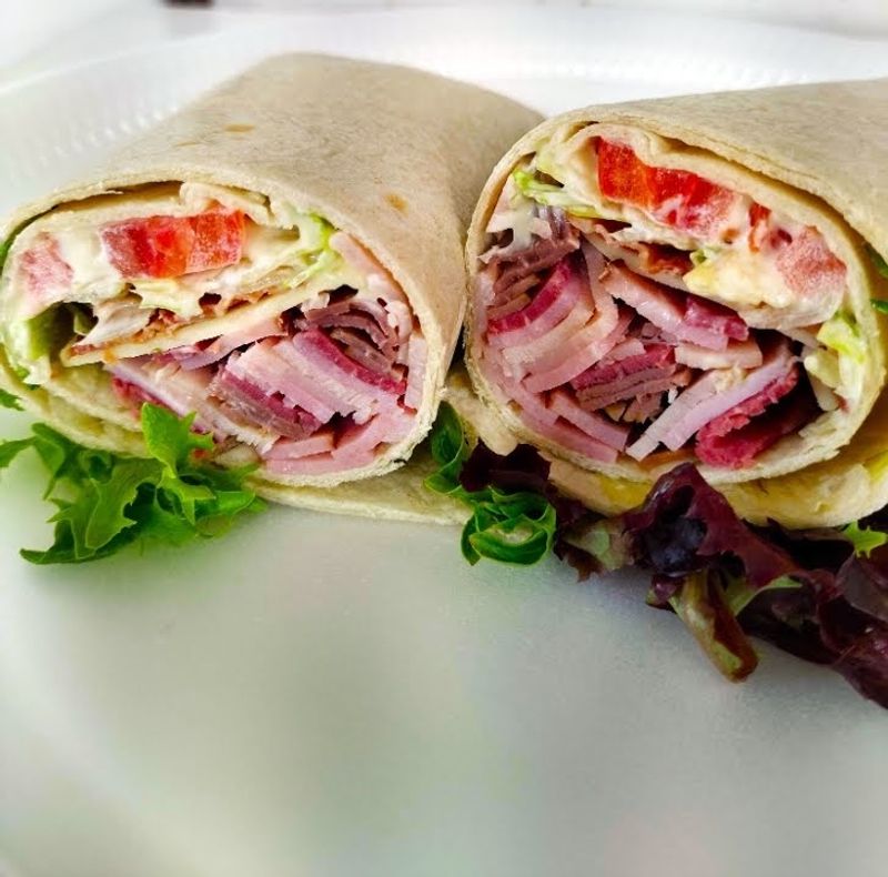 Variety Of Sandwich Fillings And Ingredients