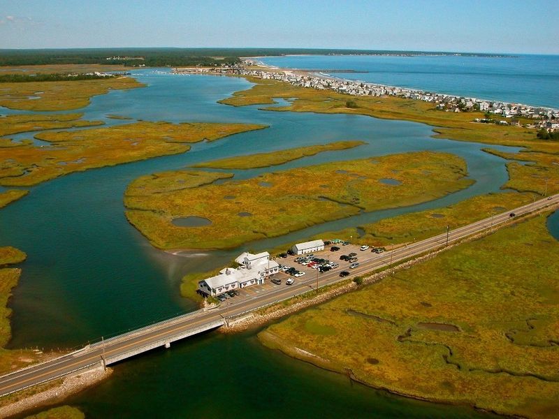 Waterfront Views Of The Wells Estuary And Marshlands