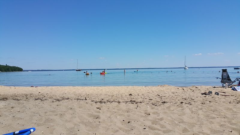 Calm Old Mission Harbor Makes Swimming Feel More Relaxed