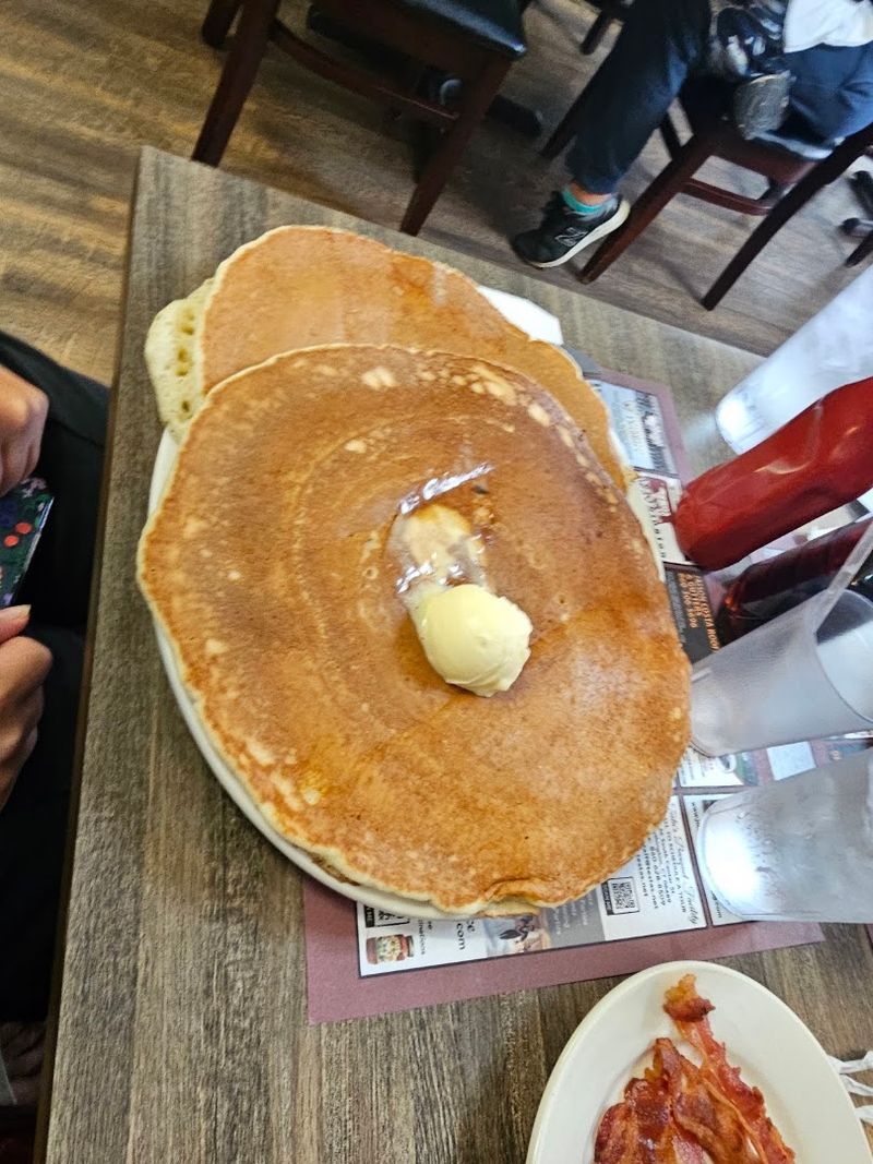 The Pancakes Are Made Big And Fluffy