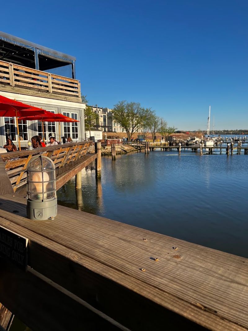 The Open Air Waterfront Deck Gives A Big Seafood Dinner The Right Setting