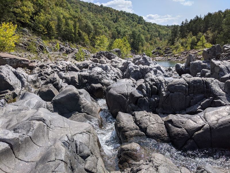 Unique Geological Formations Around The Swimming Area