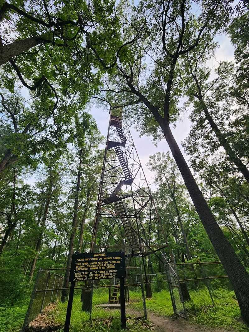 A 90-Foot Fire Tower Opens Up Views Over The Indiana Countryside