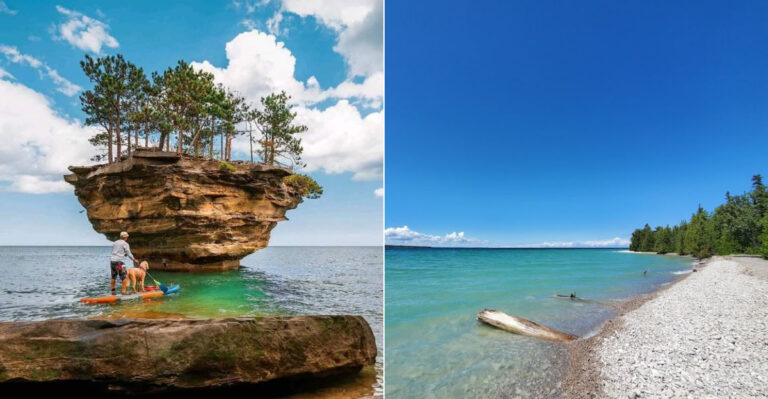 Far From The Crowds This Michigan Beach Has Caribbean Blue Water That Looks Unreal