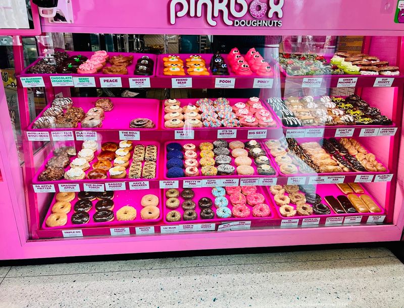 Pinkbox Doughnuts Kiosk Inside The Deli