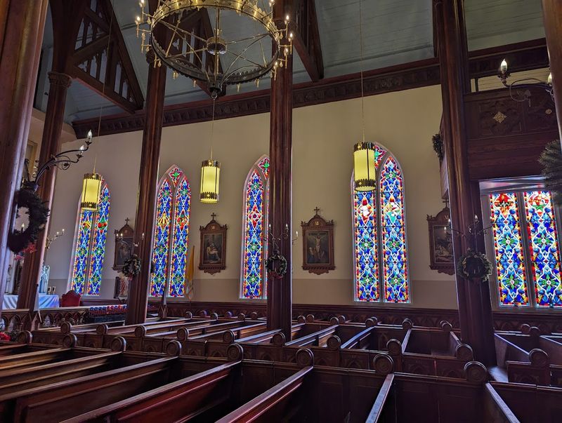 Colorful Stained Glass Fills The Interior With Light