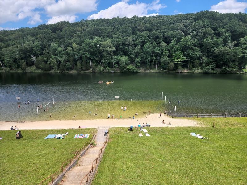 Lake Acorn Swim Beach At Montgomery Bell State Park, Burns