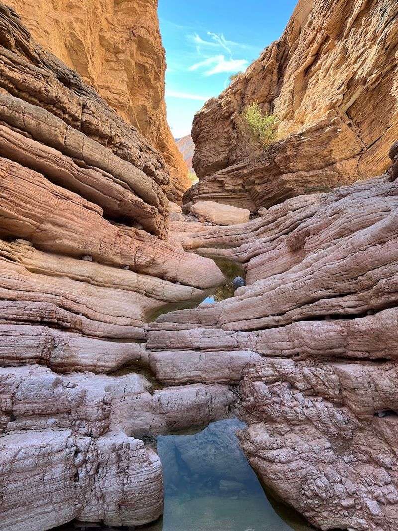 Changing Sunlight Gives The Canyon Walls Different Colors