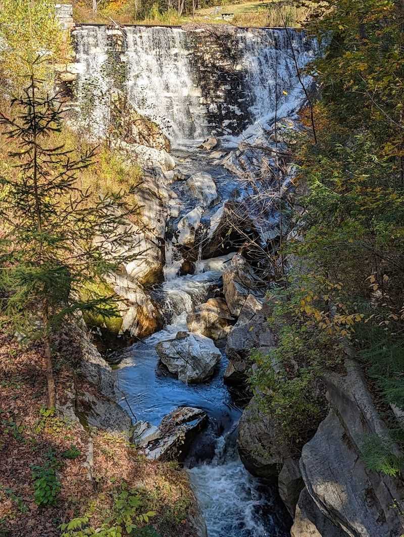 The Waterfall That Pours Over Ancient Stone