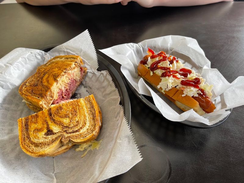 The Famous Red Slaw Dog