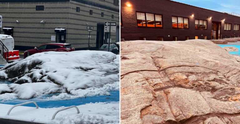 New York Has Glacial Boulders Sitting In The Middle Of City Streets That Settlers Built Around Rather Than Move