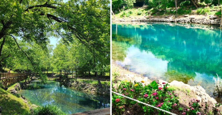 One Arkansas Spring Flows Into A Lagoon So Blue It Looks Unreal
