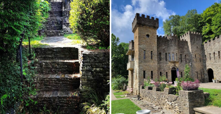 One Man Spent Over 50 Years Building This Hand-Built Stone Castle In Ohio Entirely Alone