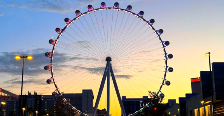 One Of The World’s Tallest Observation Wheels Lights Up Nevada’s Las Vegas Skyline