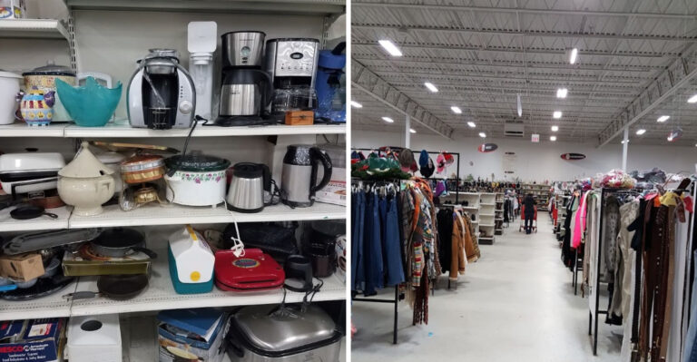 Premium Brands Hide Inside This Plain-Looking Michigan Thrift Warehouse For Next To Nothing