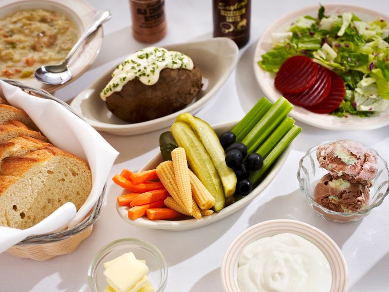 Every Dinner Includes Salad Bread Sides And Ice Cream