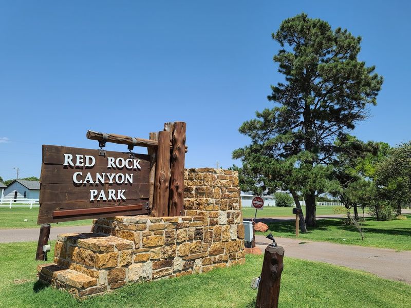 Camping At Red Rock Canyon, Hinton, Oklahoma