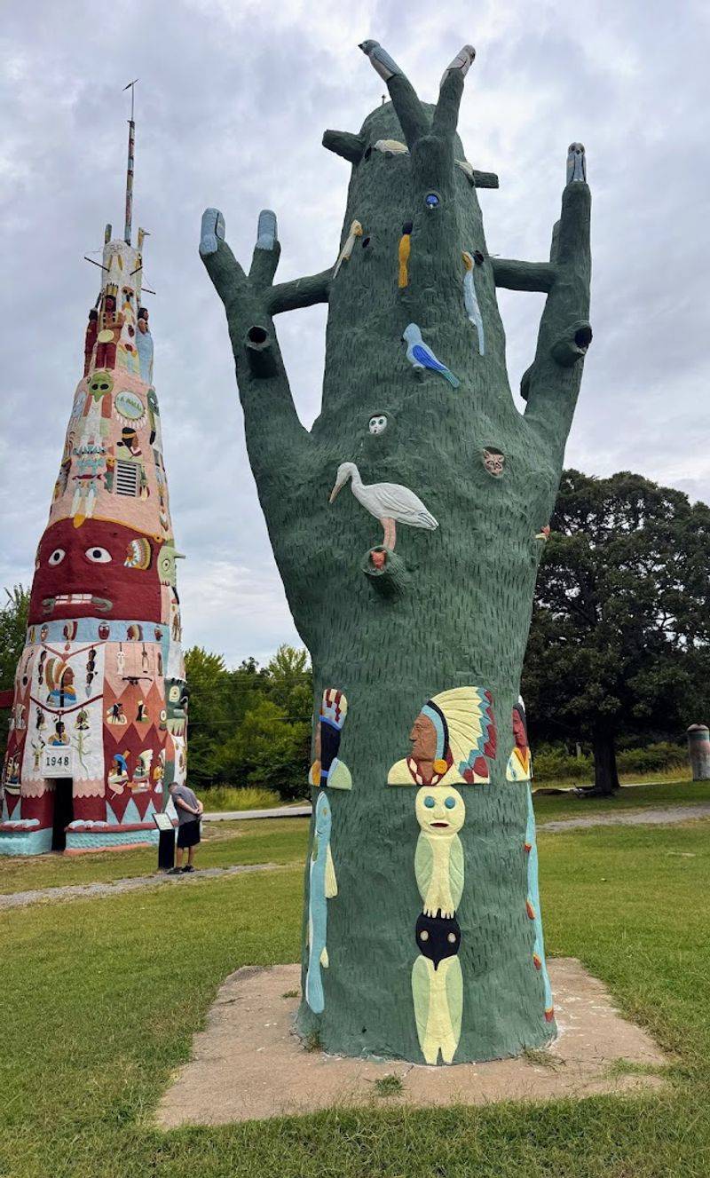 Nearly 200 Colorful Images Cover Its Concrete Exterior