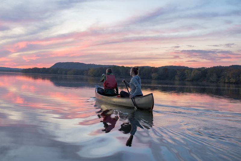 Canoeing And Kayaking From The Landing