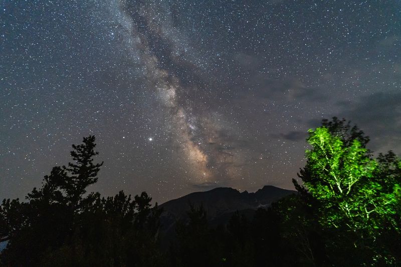 Wheeler Peak And The Landscape That Frames The Night Sky