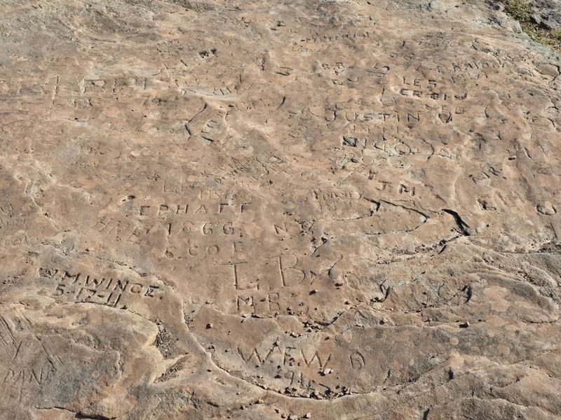 Names Carved In Rock, Centuries Old