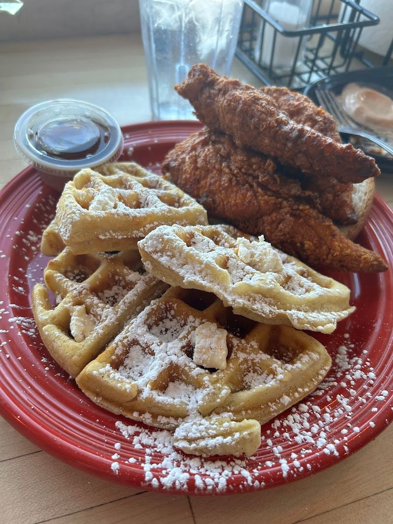 Chicken And Waffles With Honey Pecan Butter