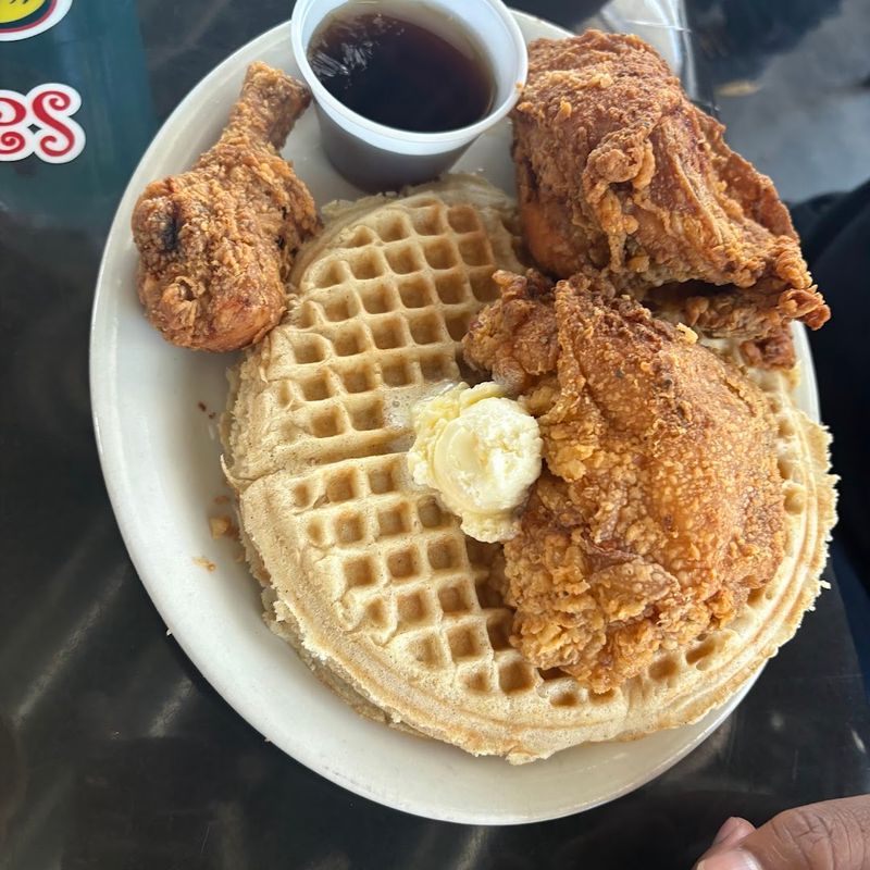The Famous Chicken And Waffles Combo Lives Up To The Name