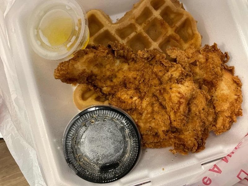 Crispy Chicken Meets A Golden Waffle