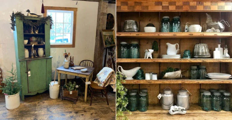 The Connecticut Antique Barn Where Serious Collectors Spend An Entire Weekend Searching
