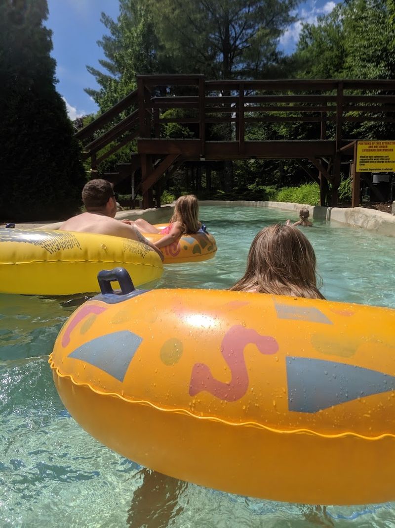 Float A Quarter Mile Past Waterfalls And Under A Covered Bridge
