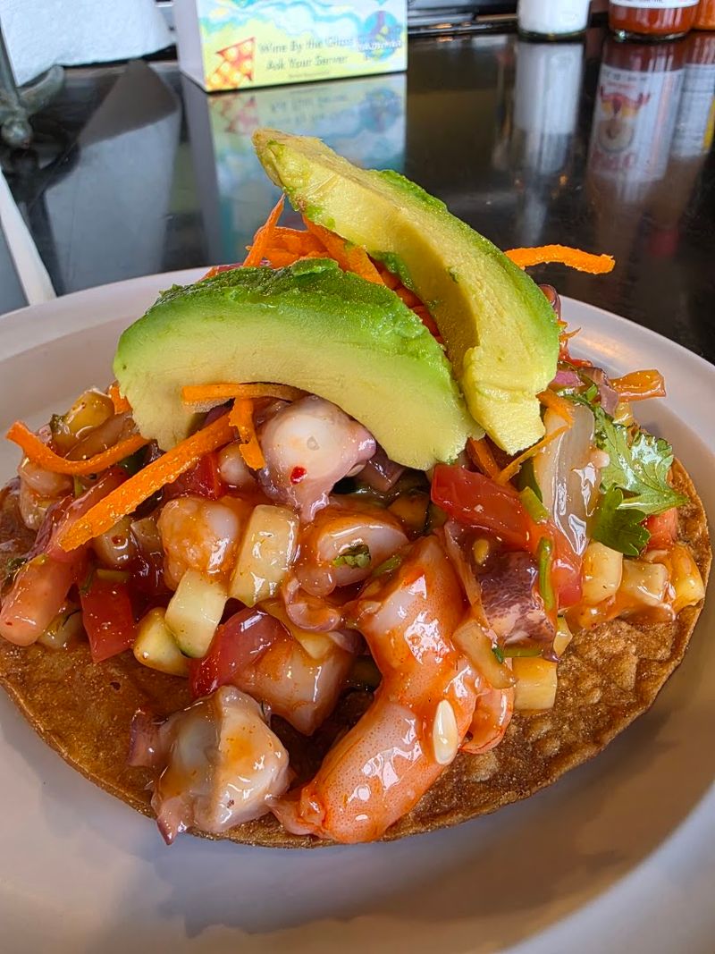 Tostadas And Ceviche Make The Menu Feel Like A Baja Beach Stop