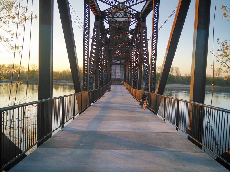The Old Katy Bridge Offers A Walk Above The River