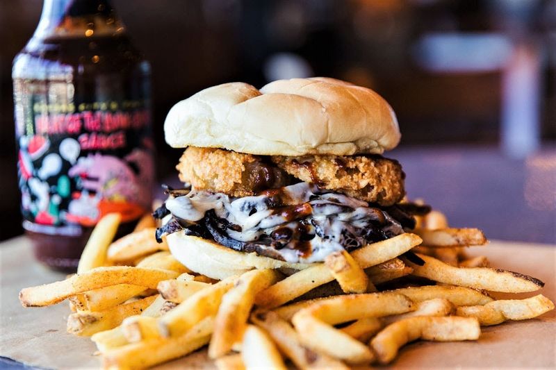 Brisket Provolone And Onion Rings Make The Z-Man Unforgettable