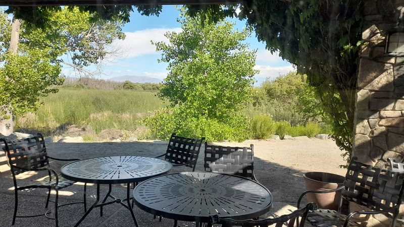 The Outdoor Patio And Mountain Views