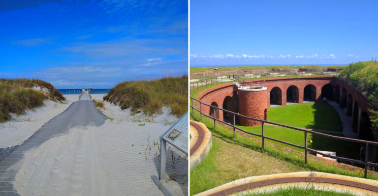 The Mississippi Island With White Sand A Historic Fort And No Cars In Sight