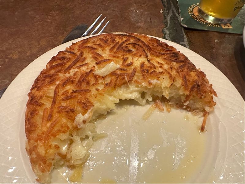 Rösti Arrives Crisp, Golden, And Covered With Wisconsin Cheese