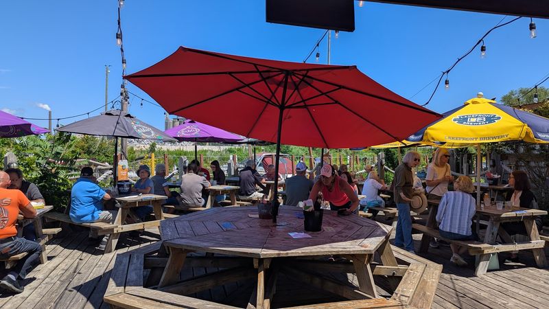 Picnic Tables And River Views Keep The Mood Casual