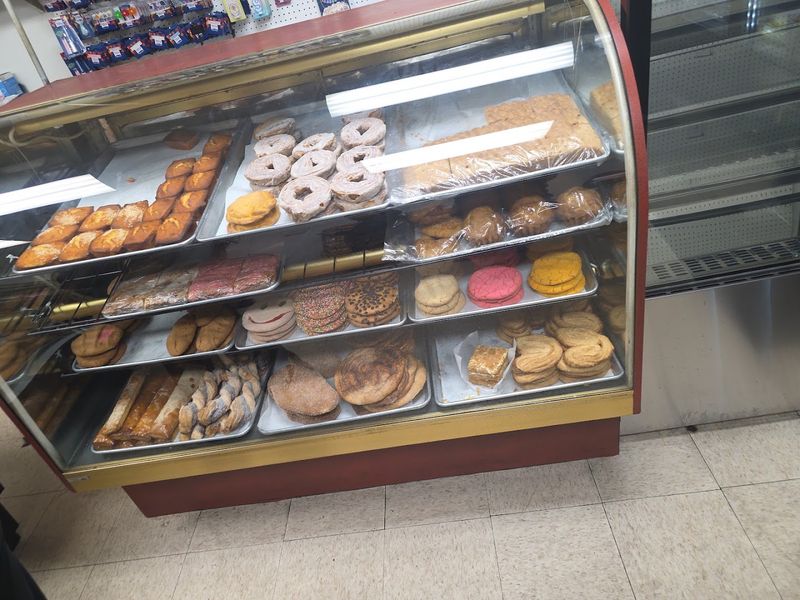 Sweet Breads And Pastries Fill The Display With Color