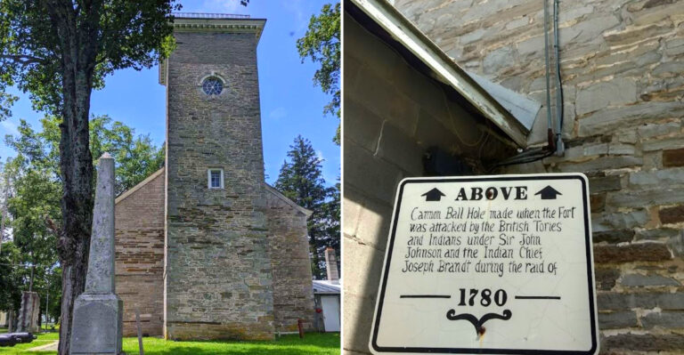 This 1772 German Church In New York Was Built By Palatine Settlers And Still Has The Cannonball Hole To Prove It