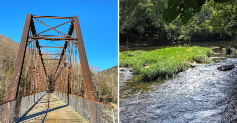 This 24.9-Mile Scenic Tennessee Route Follows A Historic Railroad Grade Through River Gorges And Woodlands