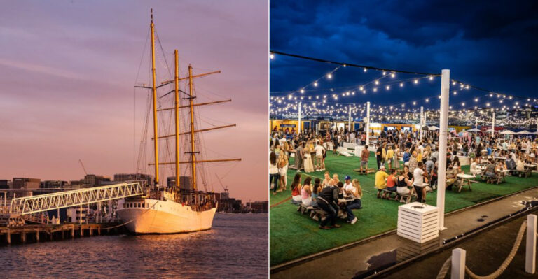 This Floating Massachusetts Spot Is The Ultimate Waterfront Hangout