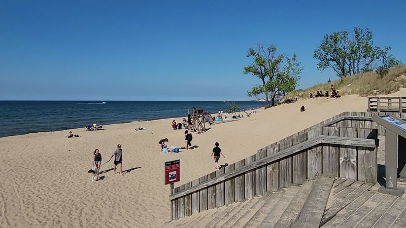 Lake Michigan Makes This Beach Feel More Like An Ocean Escape