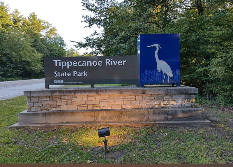 The Tippecanoe River Is The Peaceful Centerpiece Of The Park