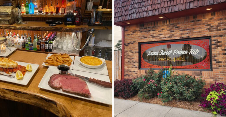 This Iowa Restaurant Serves A Massive 16-Oz Prime Rib Dinner You’ll Crave
