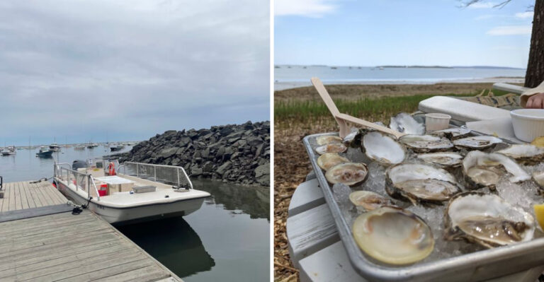 This Massachusetts Oyster Farm Takes You Onto The Bay Before Serving The Freshest Possible Lunch