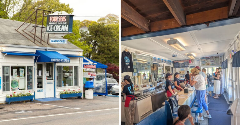 This Massachusetts Roadside Ice Cream Spot Serves A Fresh Peach Scoop Worth Pulling Over For In 2026